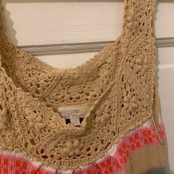 American Retro Heart Pattern Sleeveless Tank Dress - Picture 3 of 5